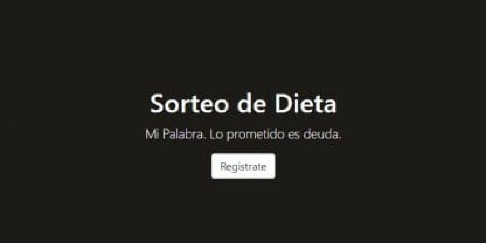 Inscribirse en el sorteo del sueldo de Javier Milei