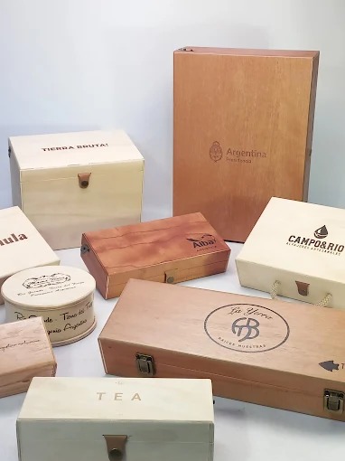 Envases de madera personalizados